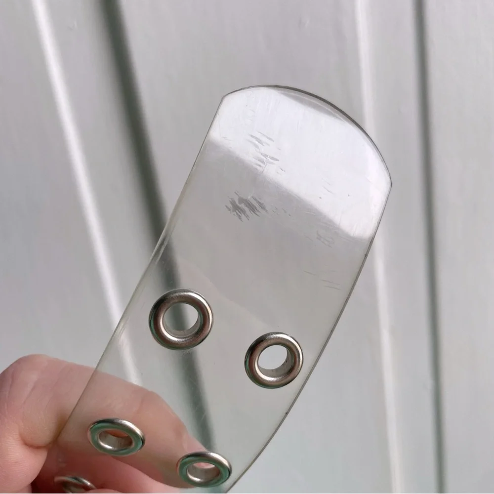 Trendy Clear Vinyl Double Hole Belt
